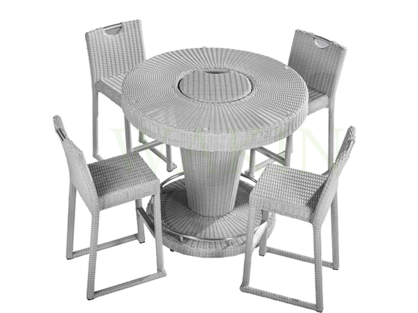 Rattan Outdoor Bar Set Furniture With Beer Box